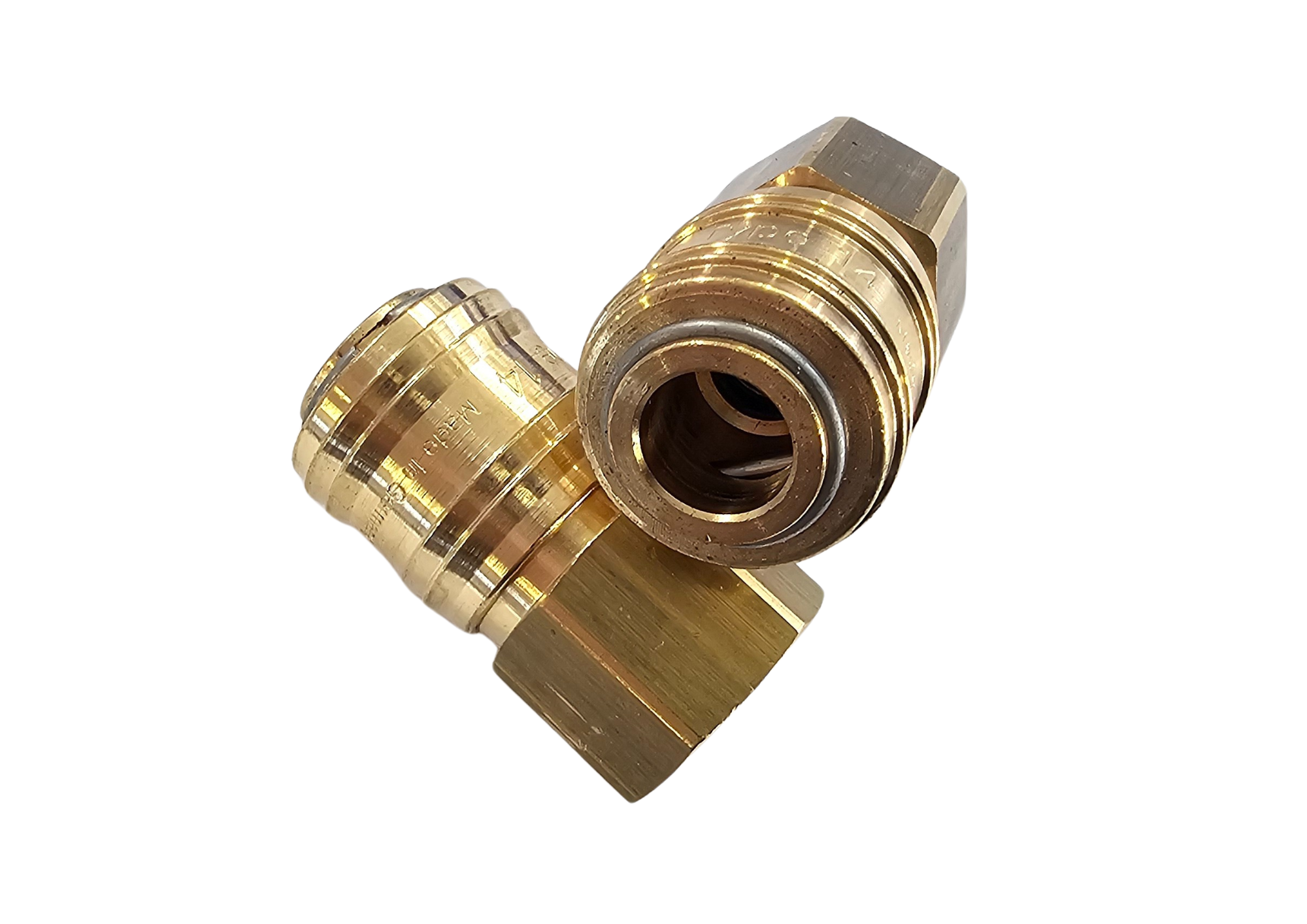 59-1406CF - Rectus 1/4" FSBSP Coupler Brass A101 (2pack)