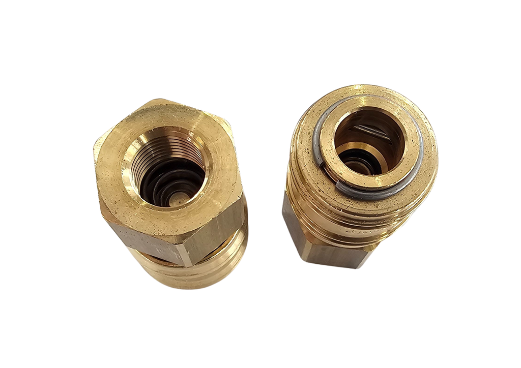 59-1406CF - Rectus 1/4" FSBSP Coupler Brass A101 (2pack)