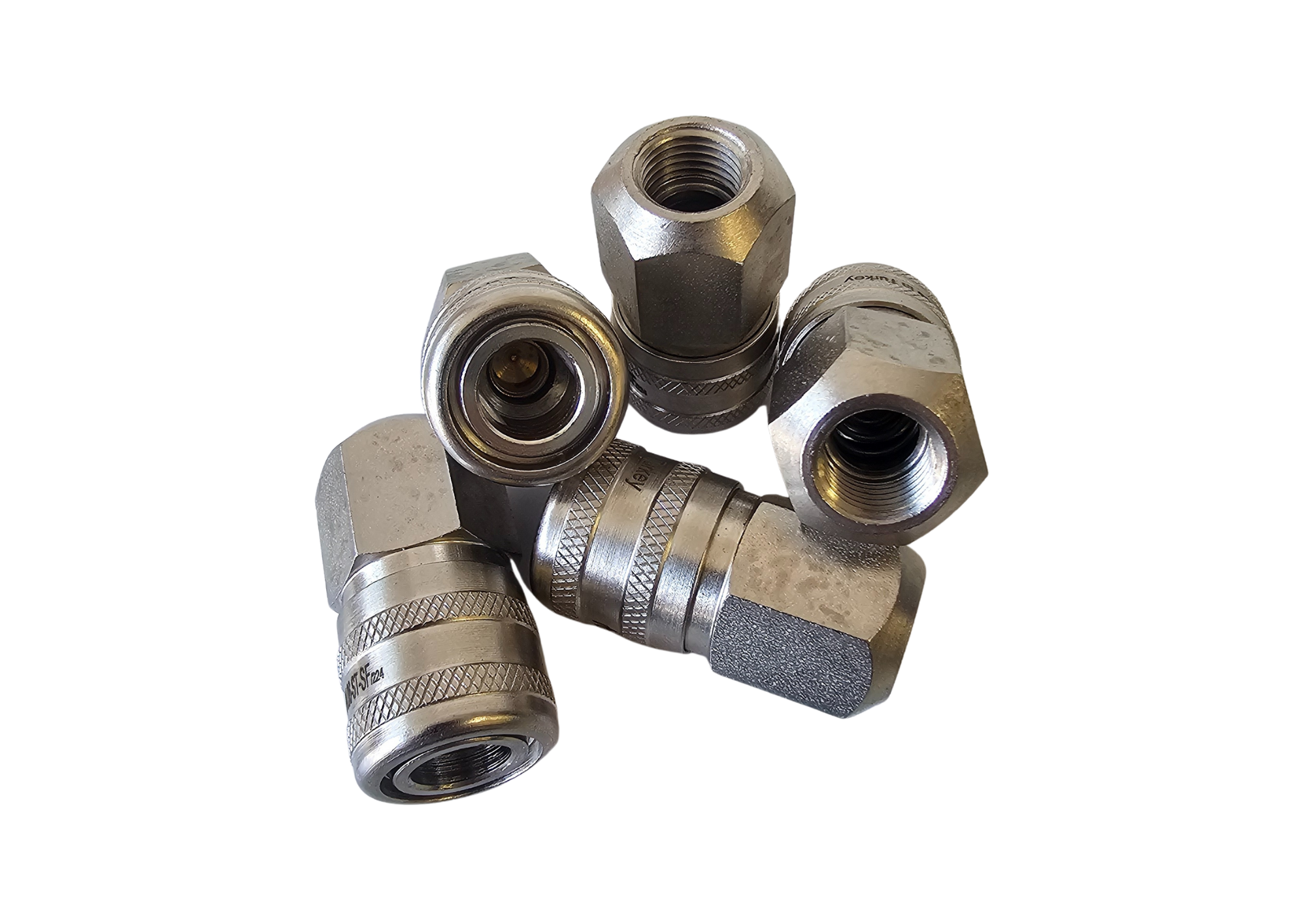 A101B F/F 1/4BSP - Female Aro Coupling With 1/4" Female BSP Thread (5pack)