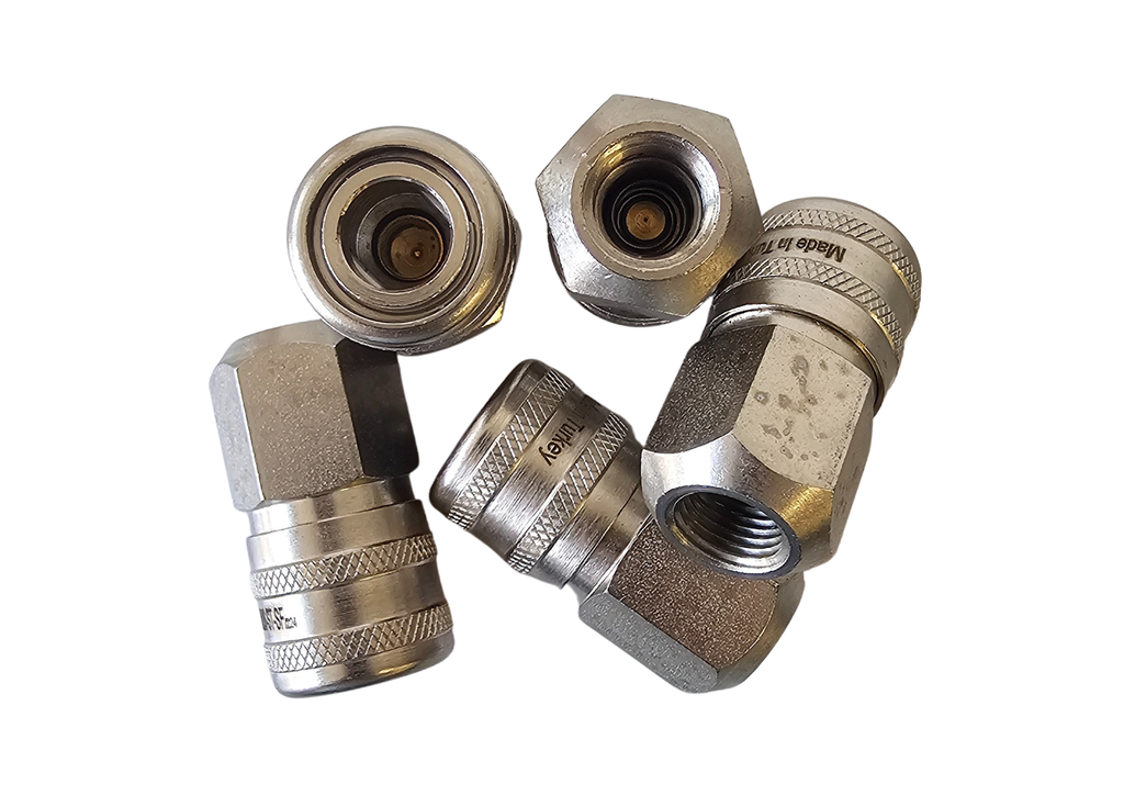 A101B F/F 1/4BSP - Female Aro Coupling With 1/4" Female BSP Thread (5pack)