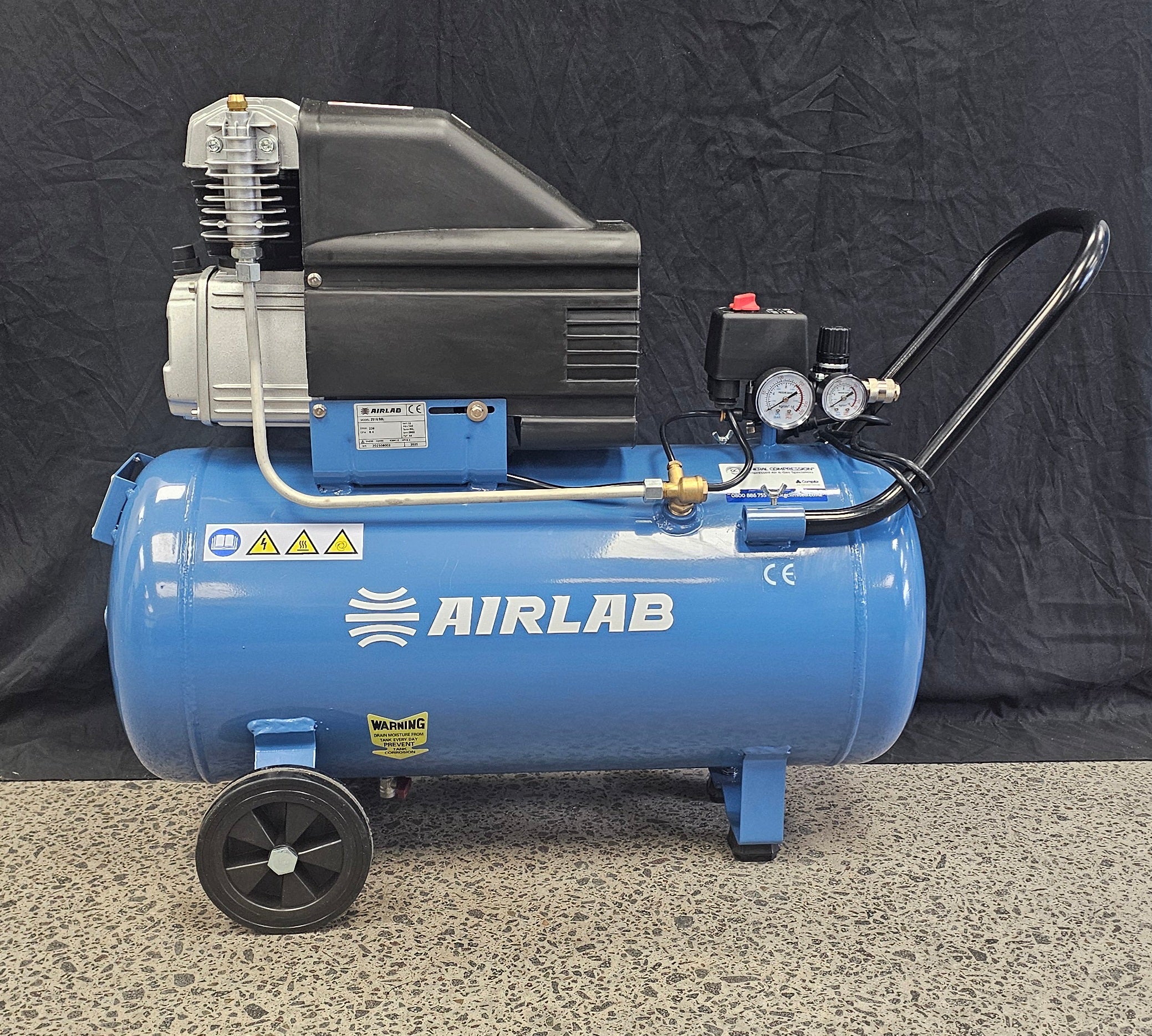 Airlab 2.5hp Piston Compressor Single Phase